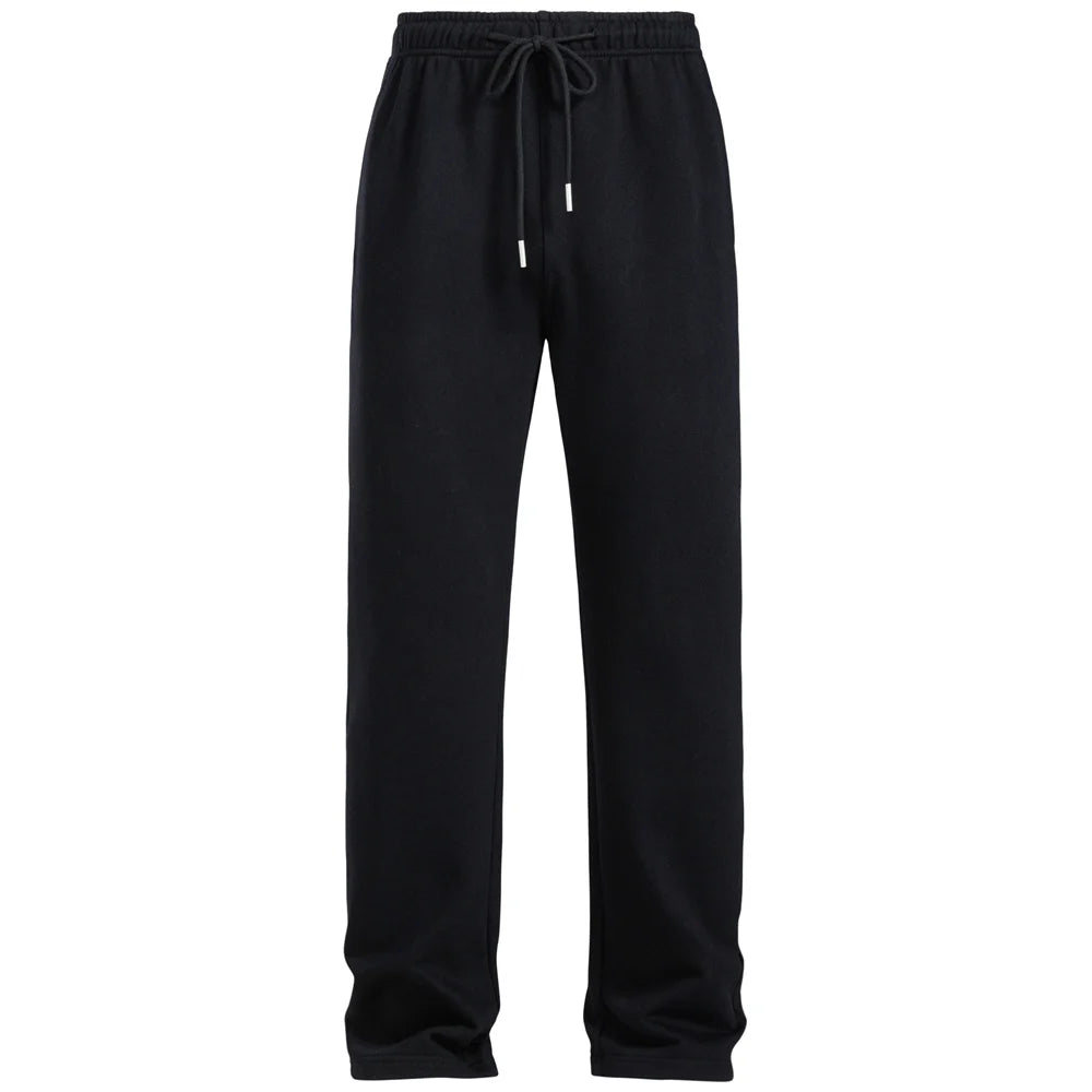 2026 Spring Autumn New Men's  Cotton Daily Sports Pants Solid Color Elastic Waist PocketComfortable Casual Sweatpants for Men