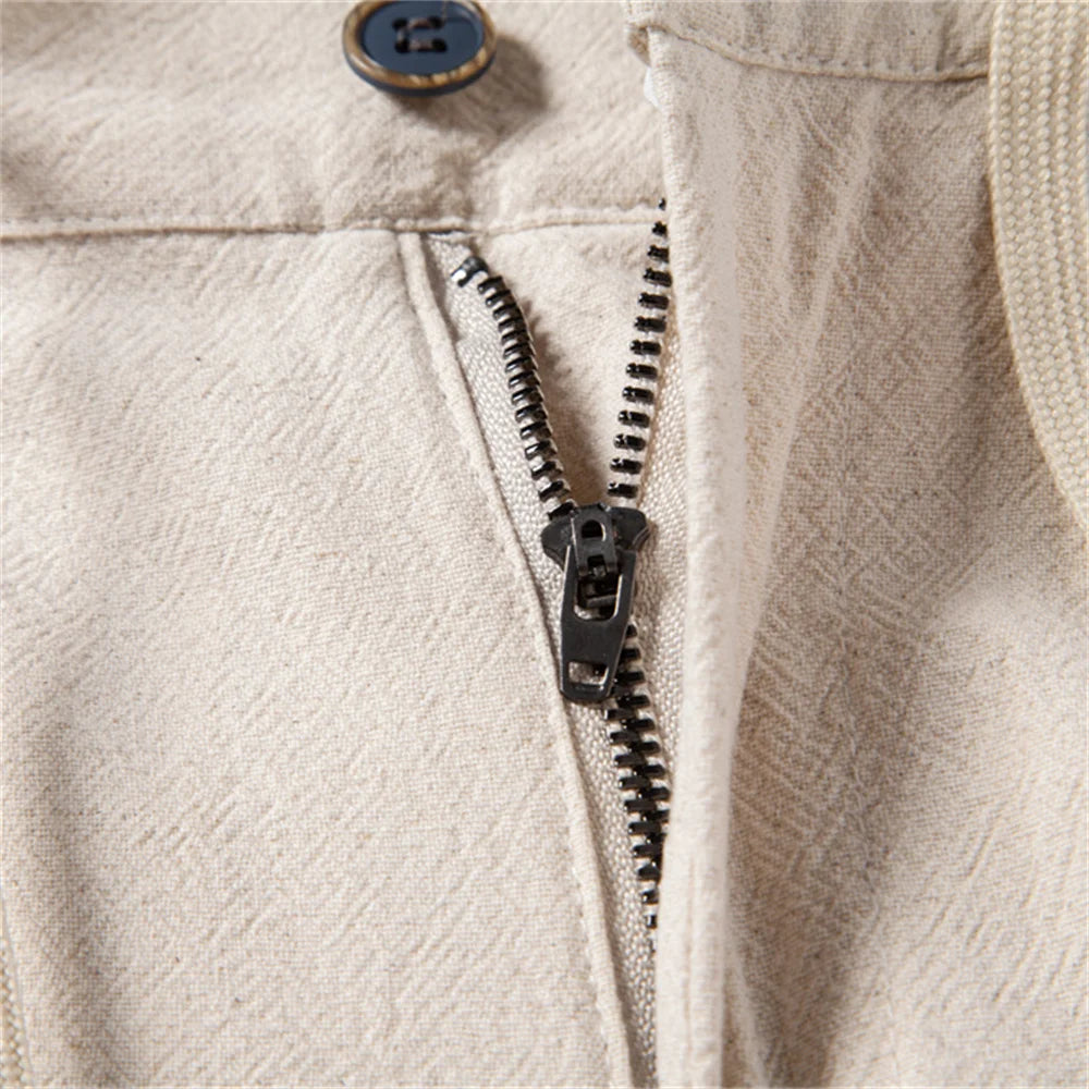 AIOPESON Casual Linen Men Trousers Solid Color  Men's Pants New Spring Autumn High Quality Lightweight Breathable Pants Men