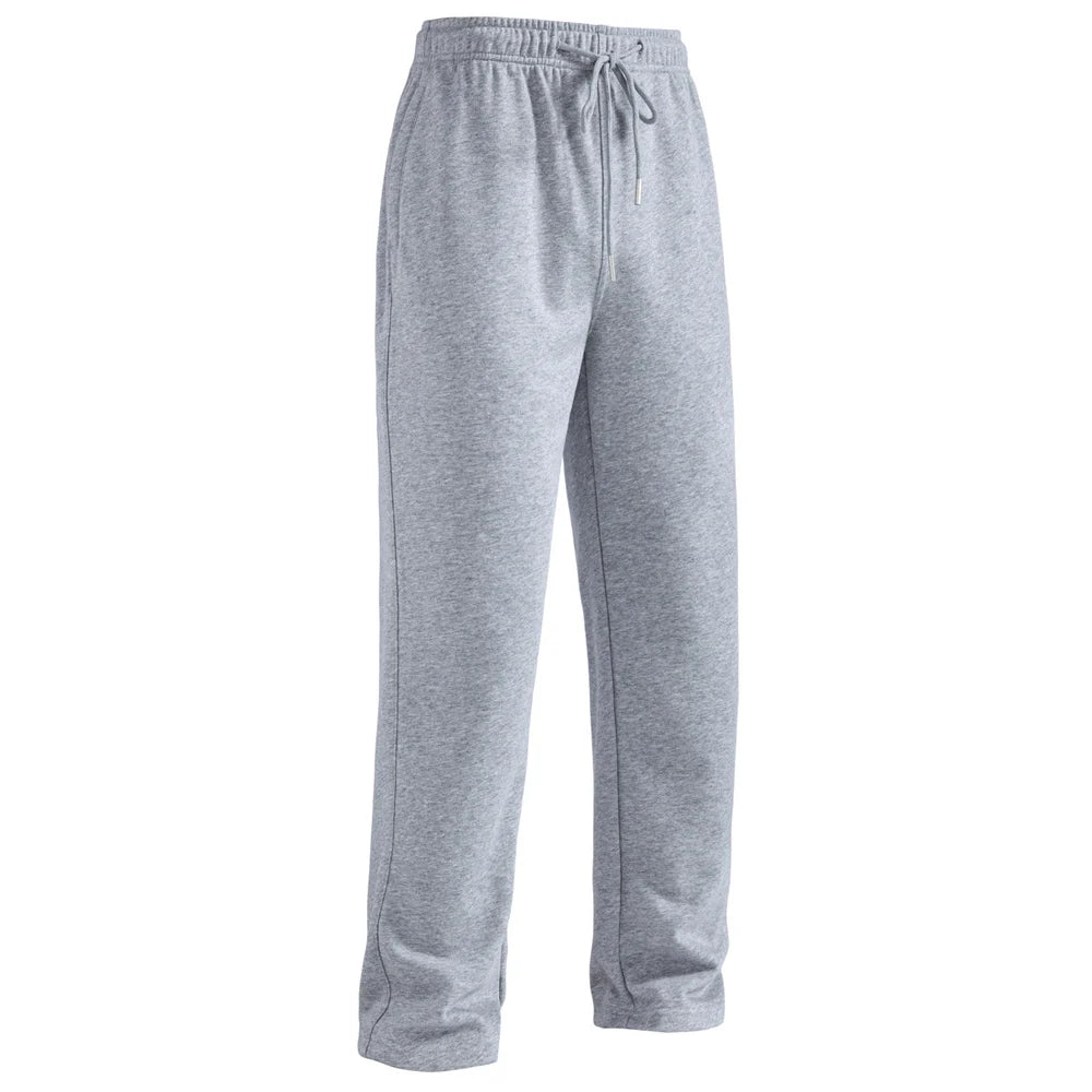 2026 Spring Autumn New Men's  Cotton Daily Sports Pants Solid Color Elastic Waist PocketComfortable Casual Sweatpants for Men