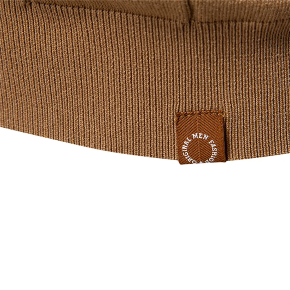 2025 Summer Men's Knit Cotton Polo Shirt - Breathable & Stretch Turn-Down Collar Design for Business  Golf and Social Events