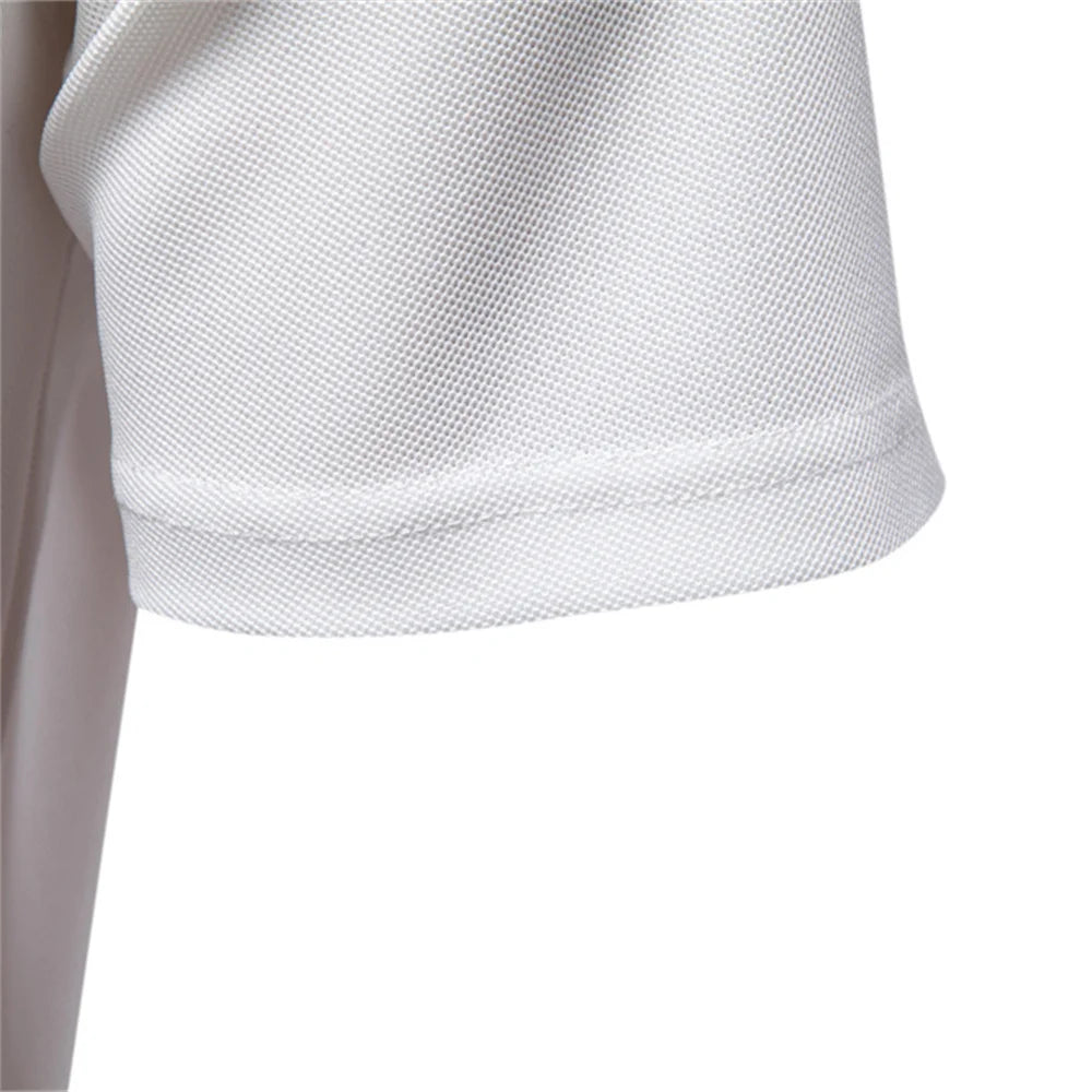 2025 Men's Polos Solid Color Classic Polo Shirt Men Short Sleeve Top Quality Casual Business Social Polo Men With Pocket