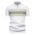 2024 New Summer Ribbed Knit Polo Shirt for Men Breathable and Cool Brand Quality Mens Textured Polo Shirts