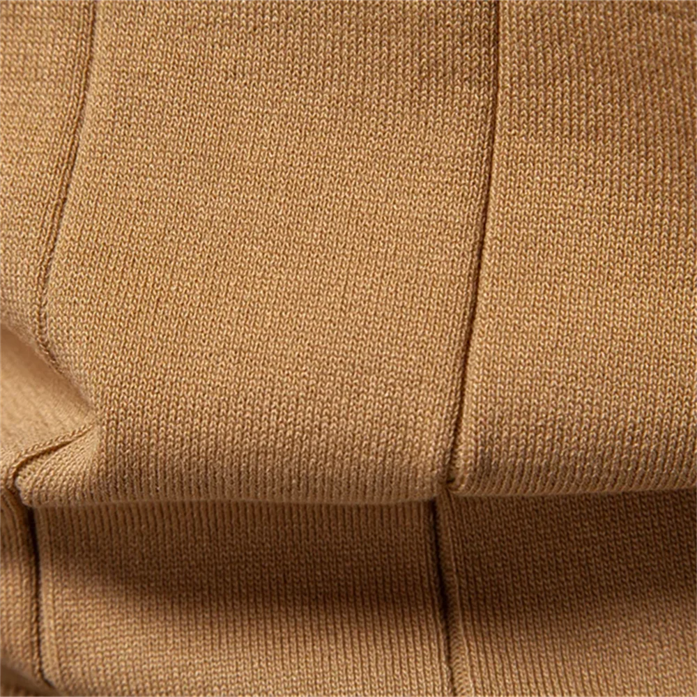 2025 Summer Men's Knit Cotton Polo Shirt - Breathable & Stretch Turn-Down Collar Design for Business  Golf and Social Events